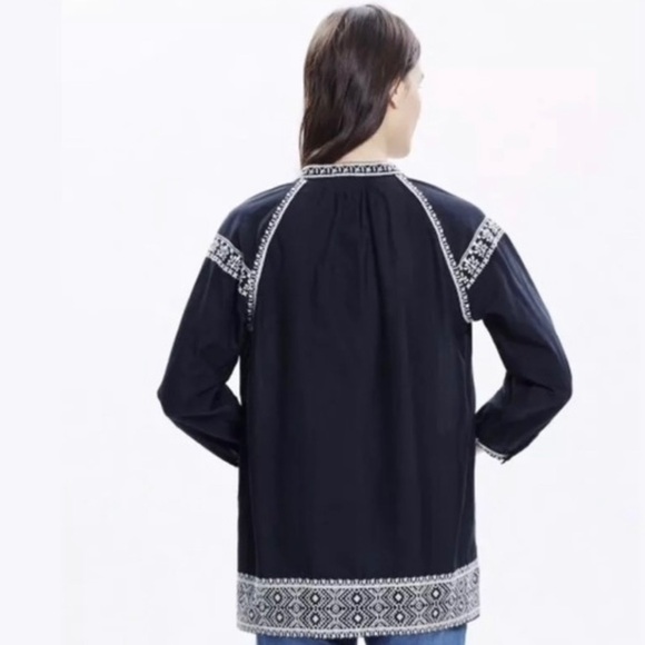 Madewell Embroidered Camelia Tassel Top - Picture 4 of 12